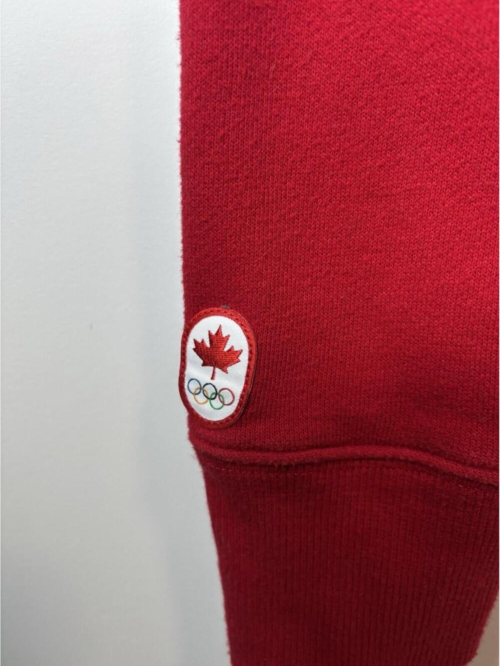 Team Canada Olympics Hoodie Embroidered Logo Hudson's Bay Red Full Zip M Women’s - Picture 9 of 11